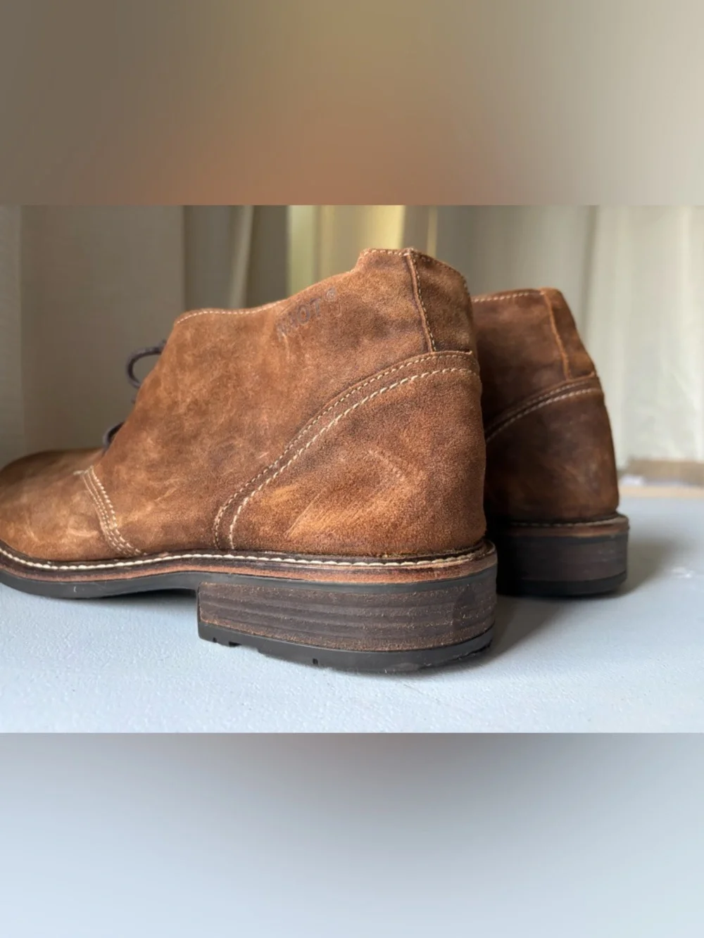 NAOT Pilot Suede Leather Chukka Boots Brown Mens 41 8 Comfort